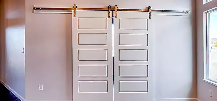 Glass Barn Door with Installation Hardware Kit Ocean Springs