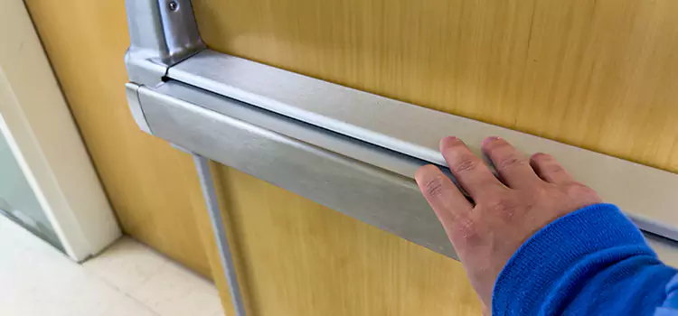 Installing a Push Bar on a Door Ocean Springs
